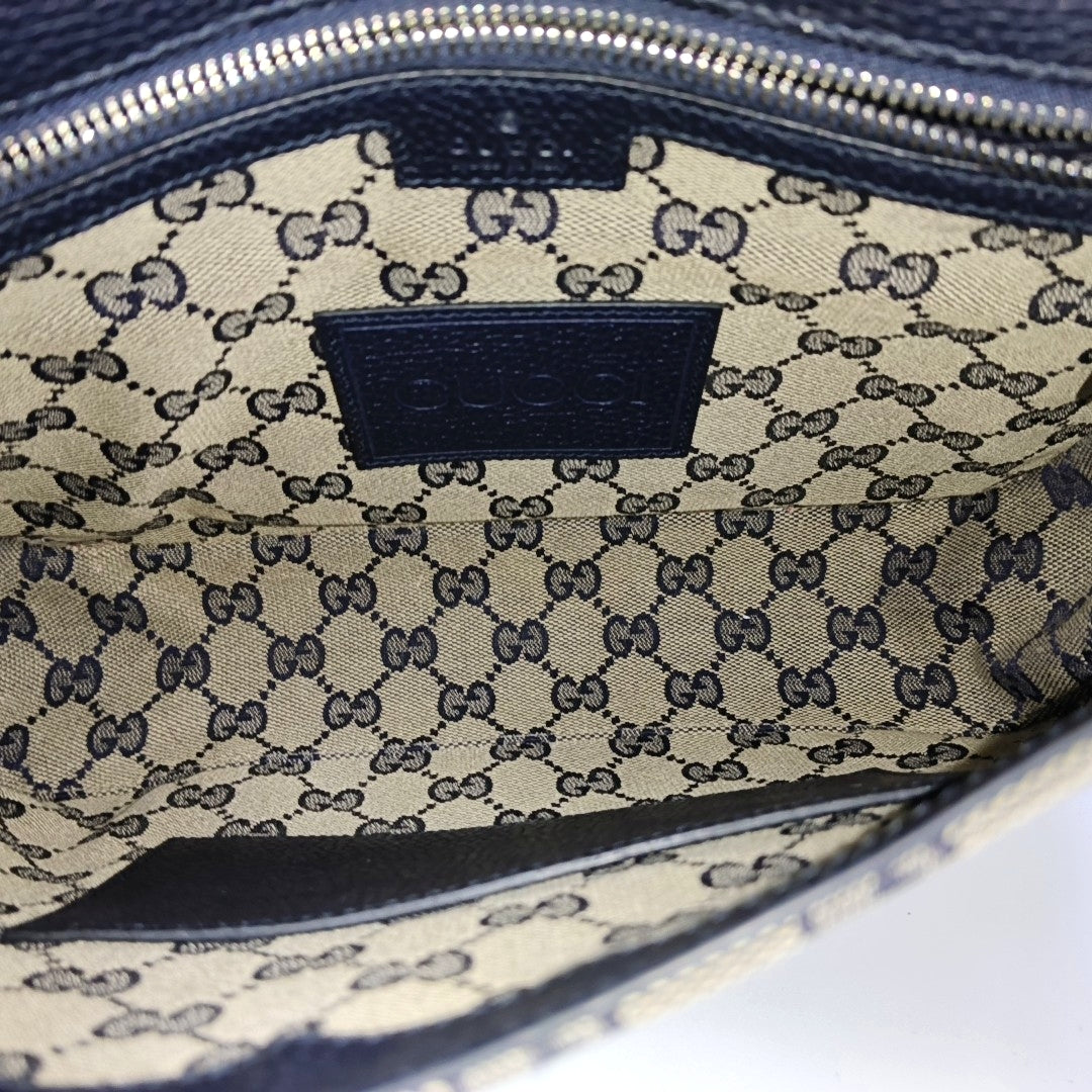 Monogram Canvas Shoulder Bag Beige