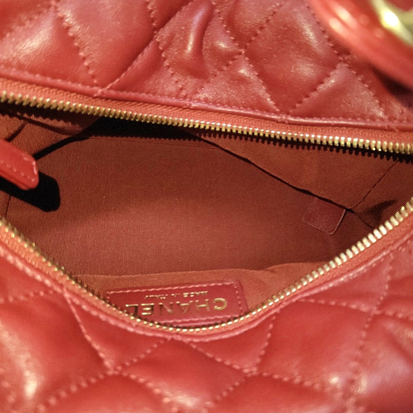 HOBO Quilted Lambskin Red