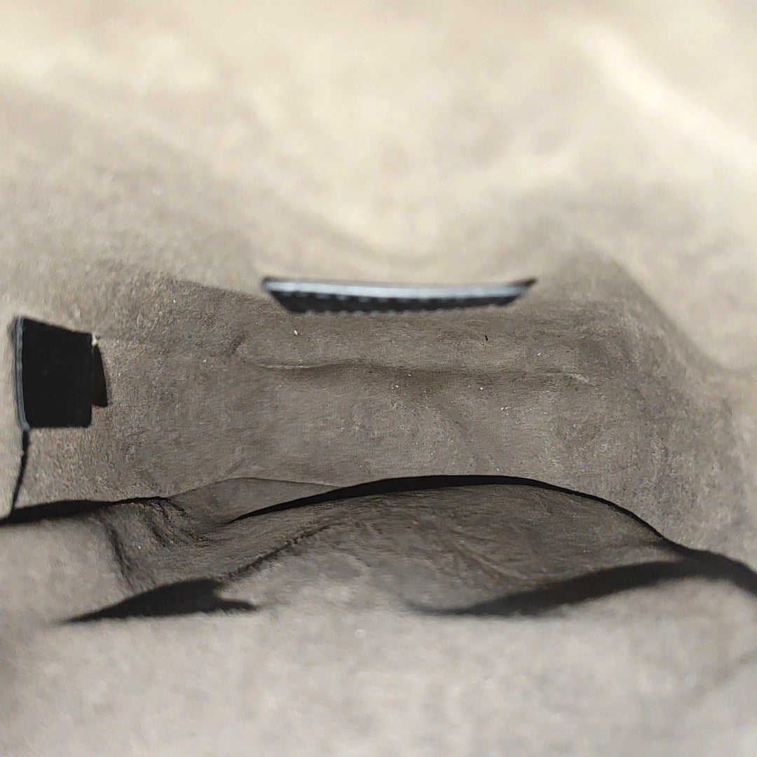 Coated Canvas Shoulder Bag Mini Black