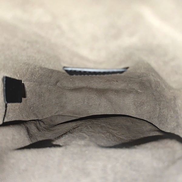 Coated Canvas Shoulder Bag Mini Black