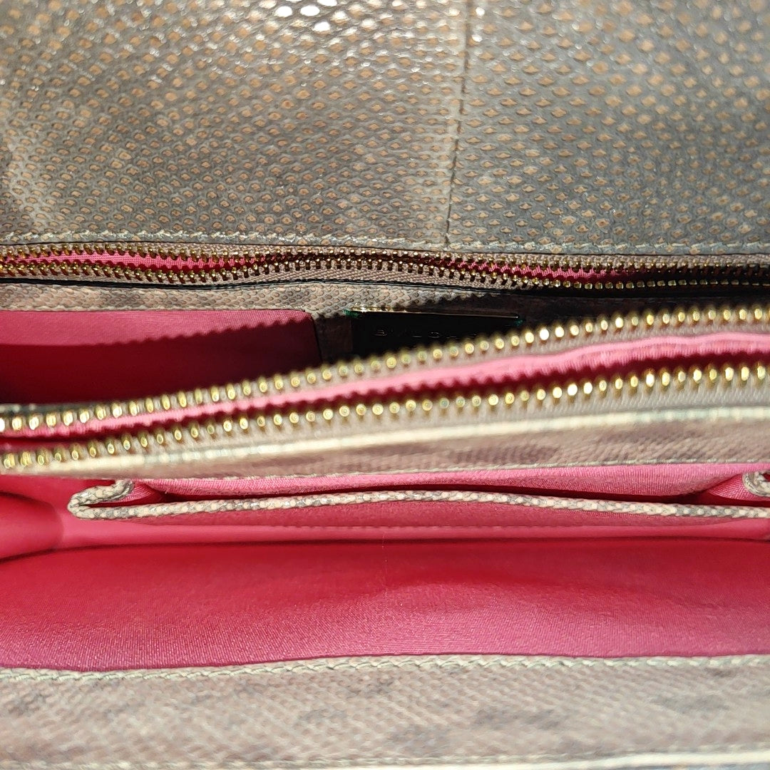SERPENTI FOREVER Medium Quilted Python Beige