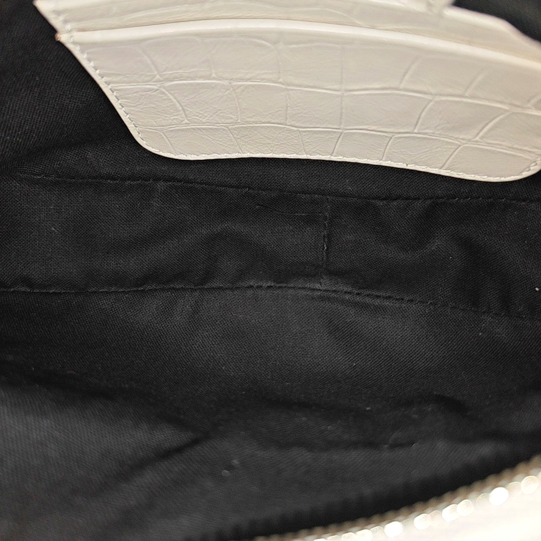Le Cagole Mini Calfskin White