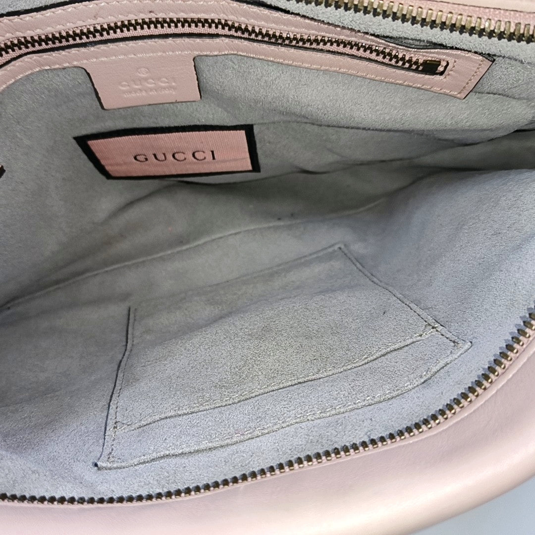 GG Marmont Medium Quilted Calfskin Pink