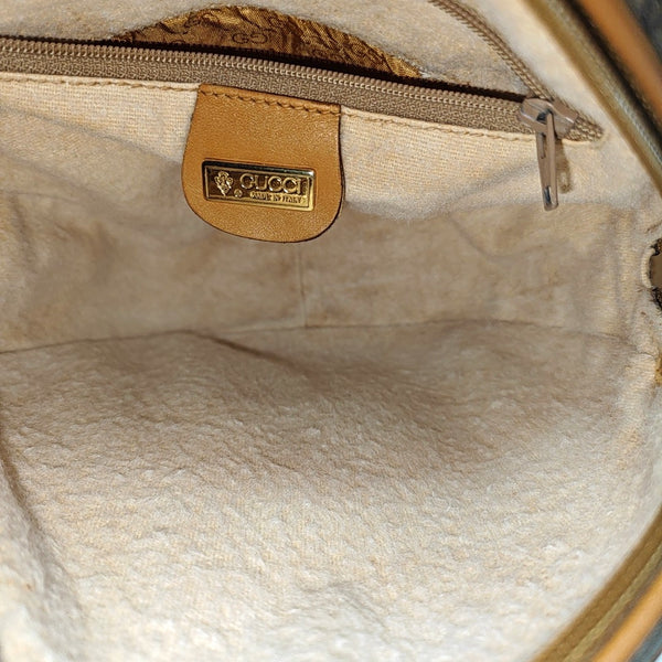 Monogram Coated Canvas Shoulder Bag Brown