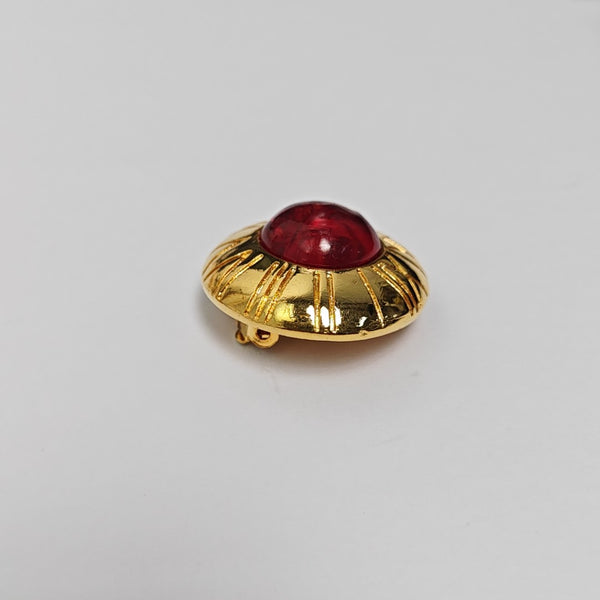 Metal Gold Clip On Earrings