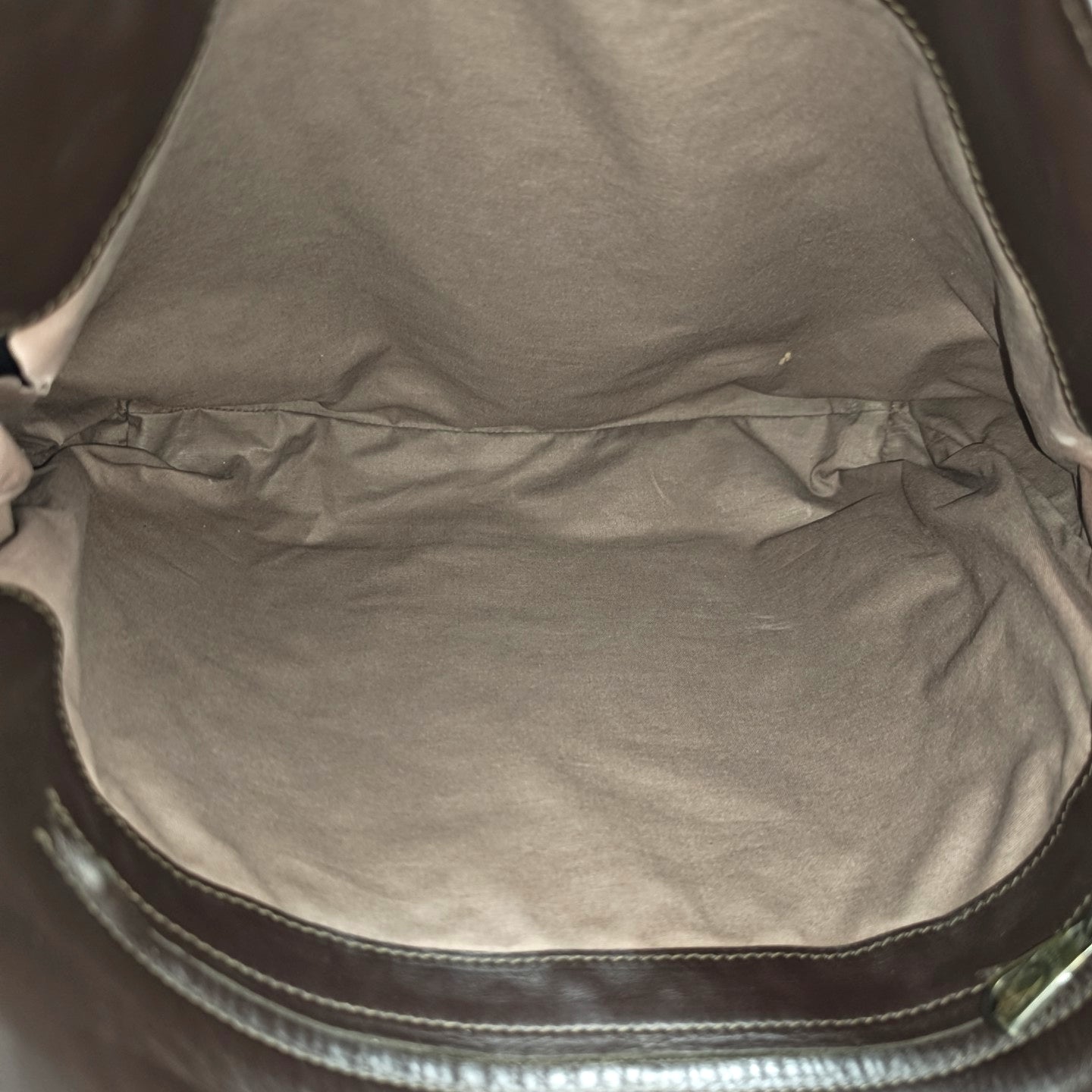 Calfskin Shoulder Bag Brown