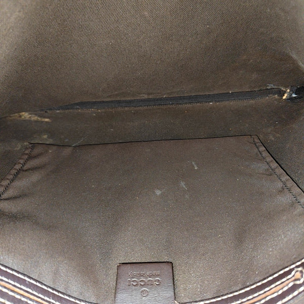 Monogram Coated Canvas Shoulder Bag Black