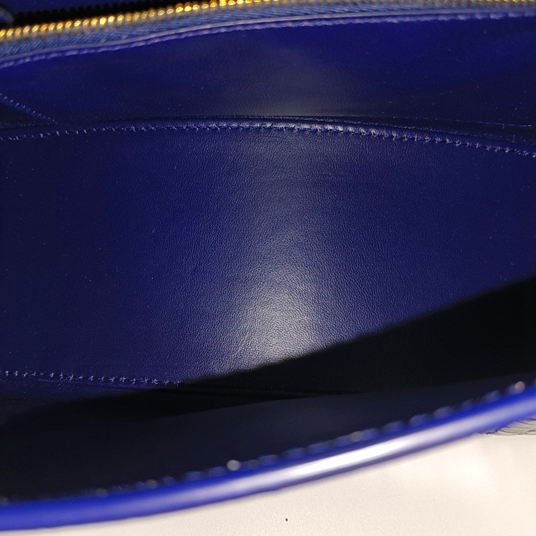 Hourglass S Calfskin Blue