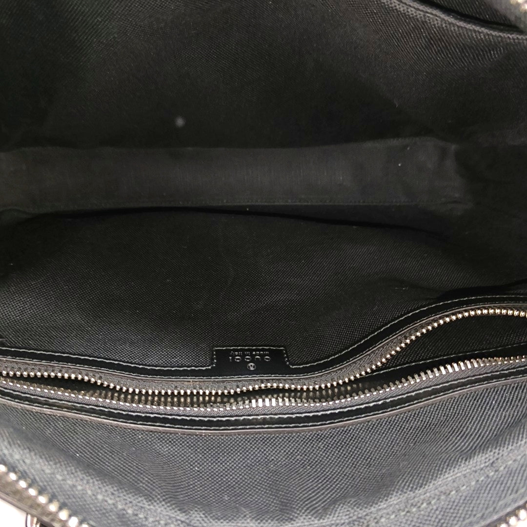 Monogram Coated Canvas Medium Black