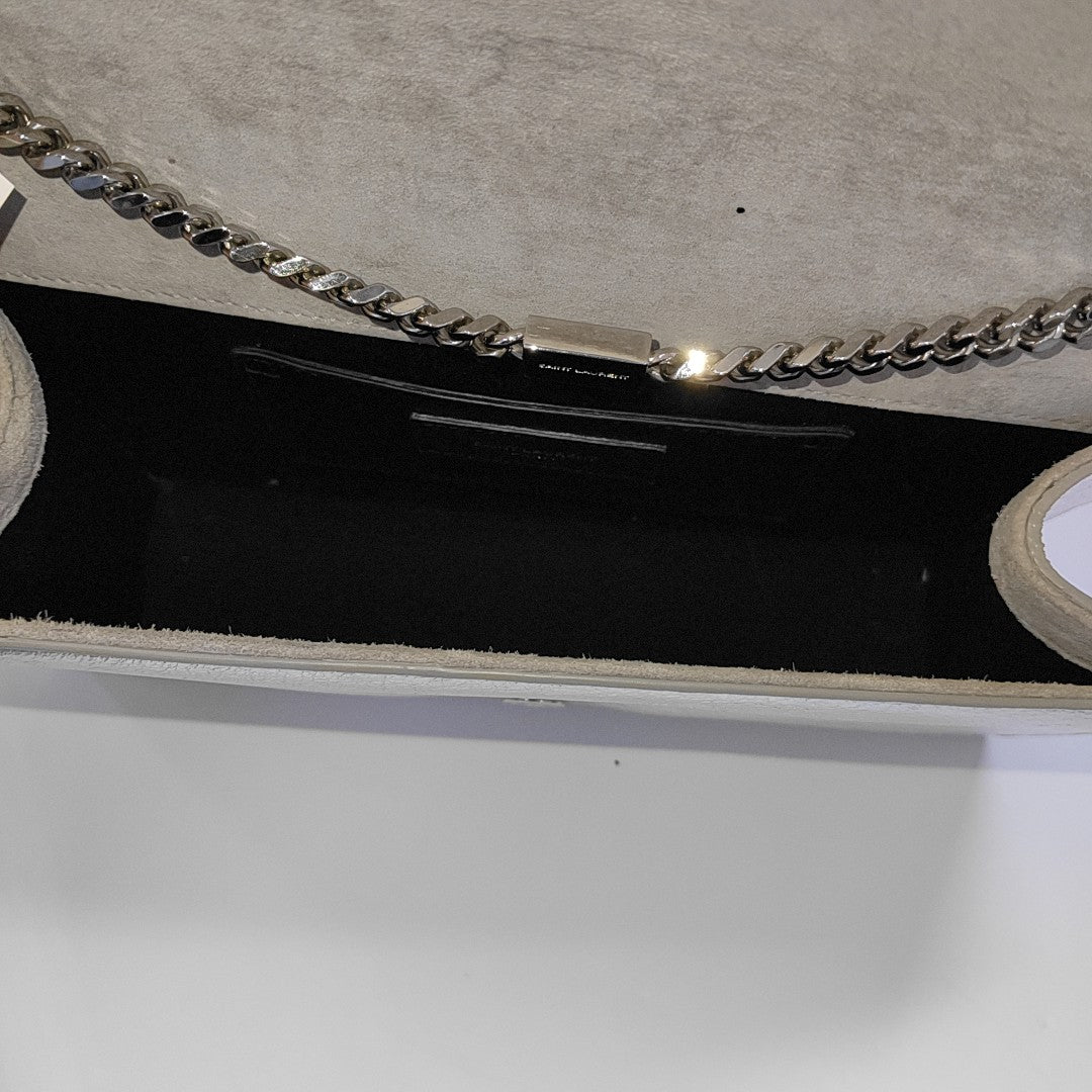 Authenticated pre-owned  KATE Medium Calfskin Silver - Crossbody Bag at Looply