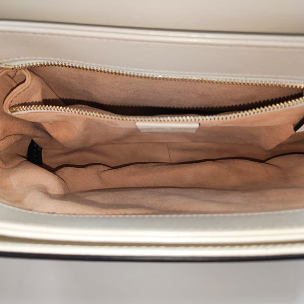 Horsebit 1955 Small Monogram Coated Canvas Beige