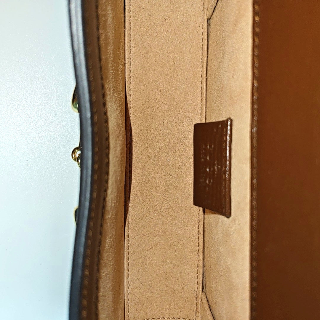 Horsebit 1955 Mini Monogram Coated Canvas Beige