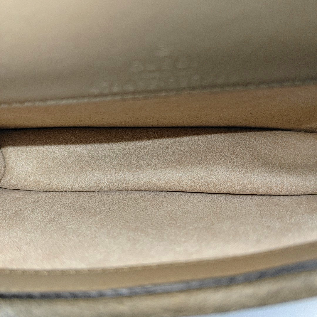 Dionysus Super Mini Monogram Coated Canvas Beige