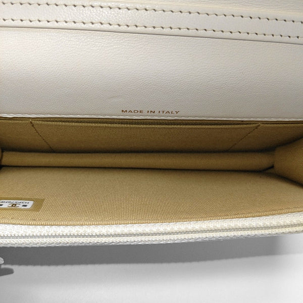 WOC Quilted Lambskin White