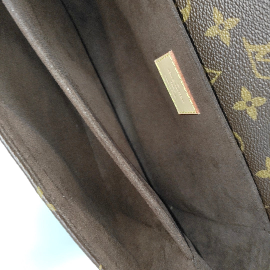 MÉTIS MM Monogram Coated Canvas Brown