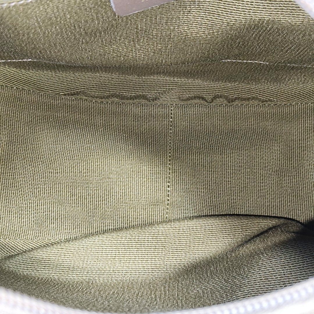 Coated Canvas Top Handle Bag Brown
