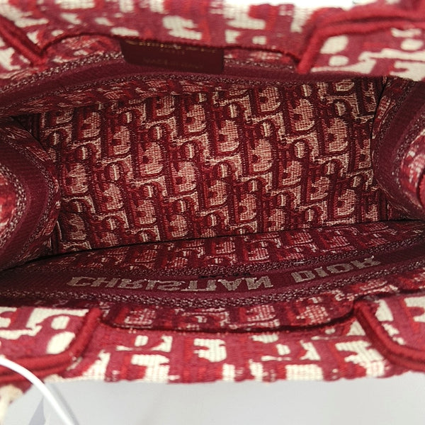 Book Tote Small Oblique Canvas Red