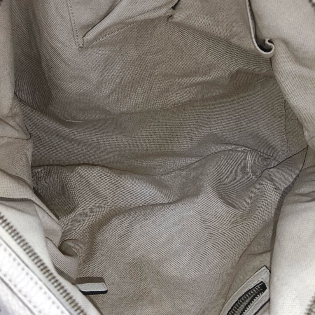 Calfskin Shoulder Bag White