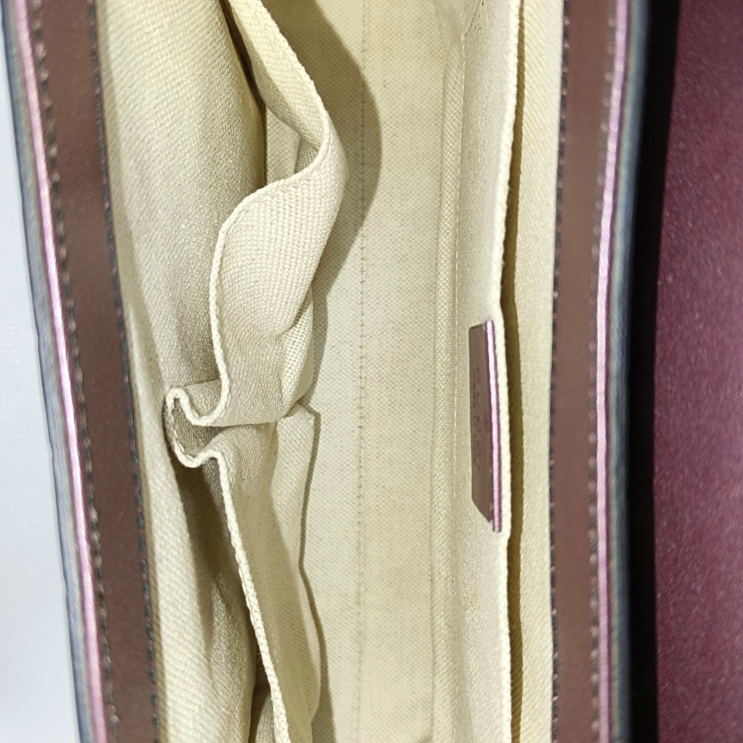 Emily Chain Monogram Calfskin Pink