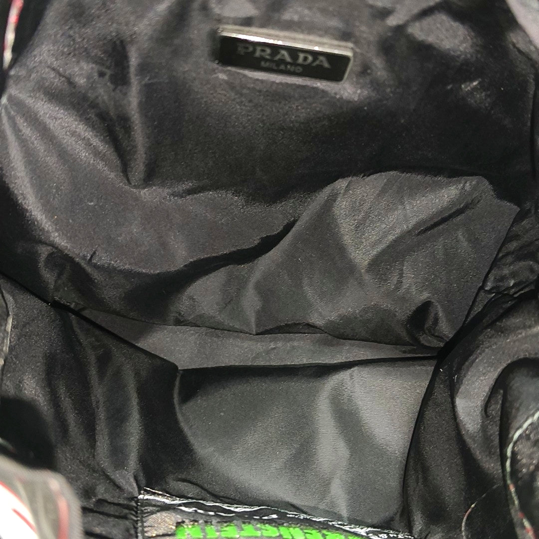 Nylon Top Handle Bag Black