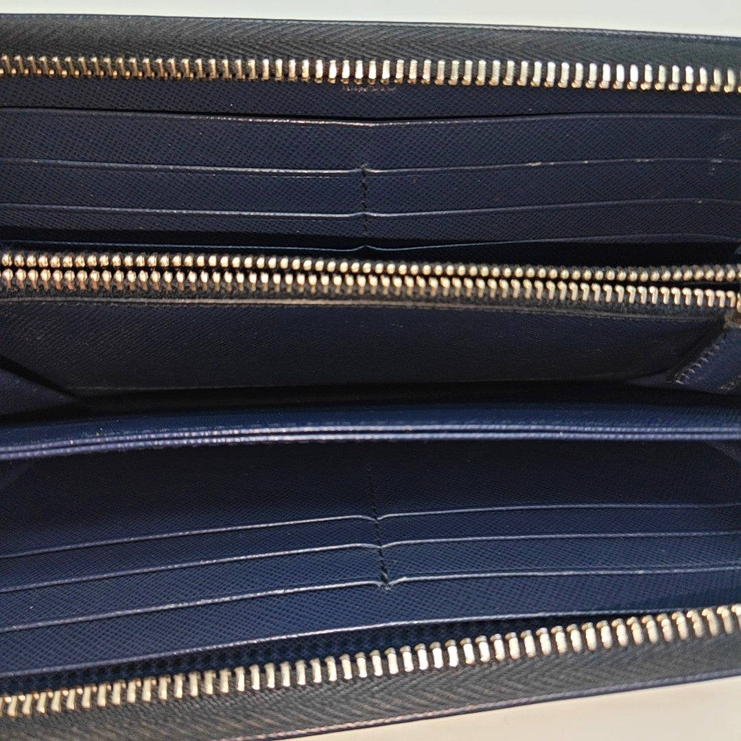 Saffiano Calfskin Wallet Blue
