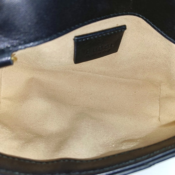 GG Marmont Mini Quilted Calfskin Black