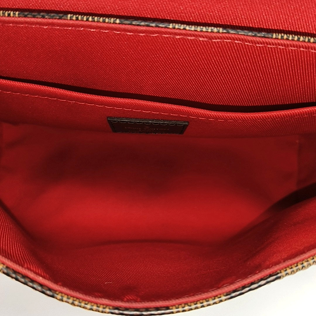 CROISETTE Damier Ebene Coated Canvas Brown