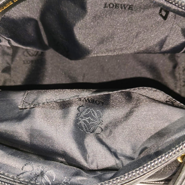 Calfskin Top Handle Bag Black