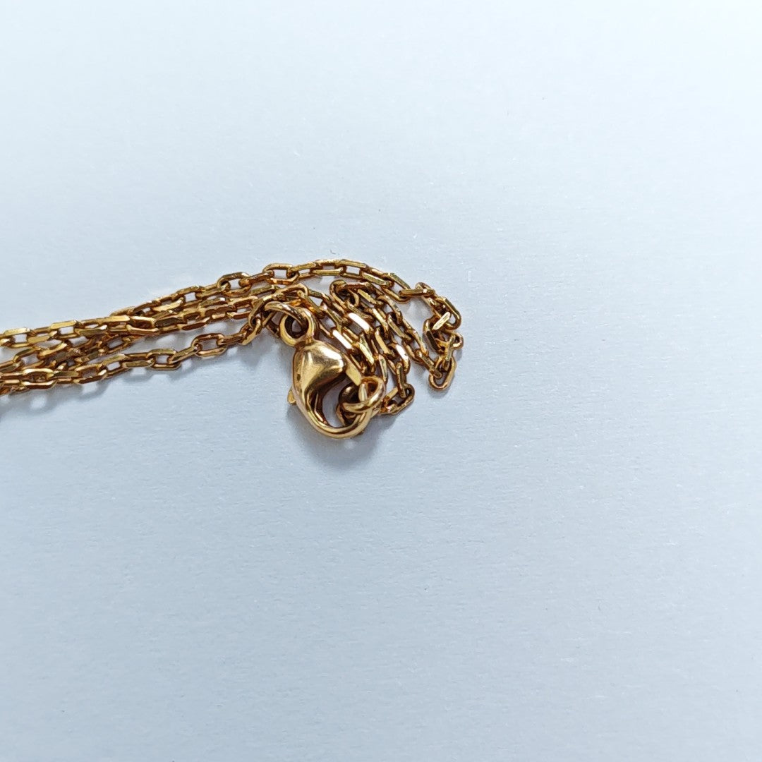 Pop H Metal Rose Gold Necklace
