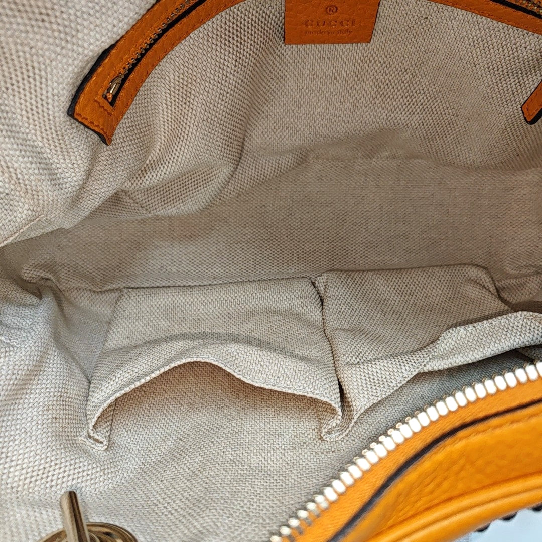Soho Small Quilted Calfskin Orange
