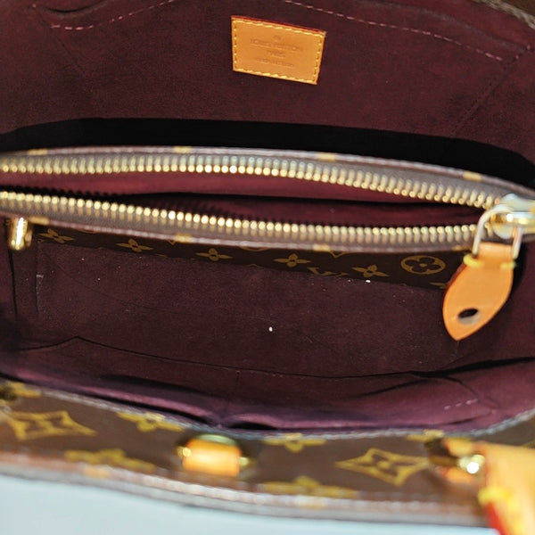 MONTAIGNE BB Monogram Coated Canvas Brown