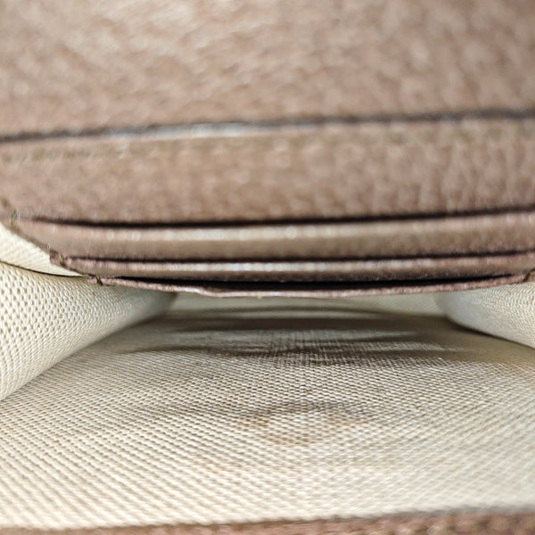Ophidia Mini Monogram Coated Canvas Beige