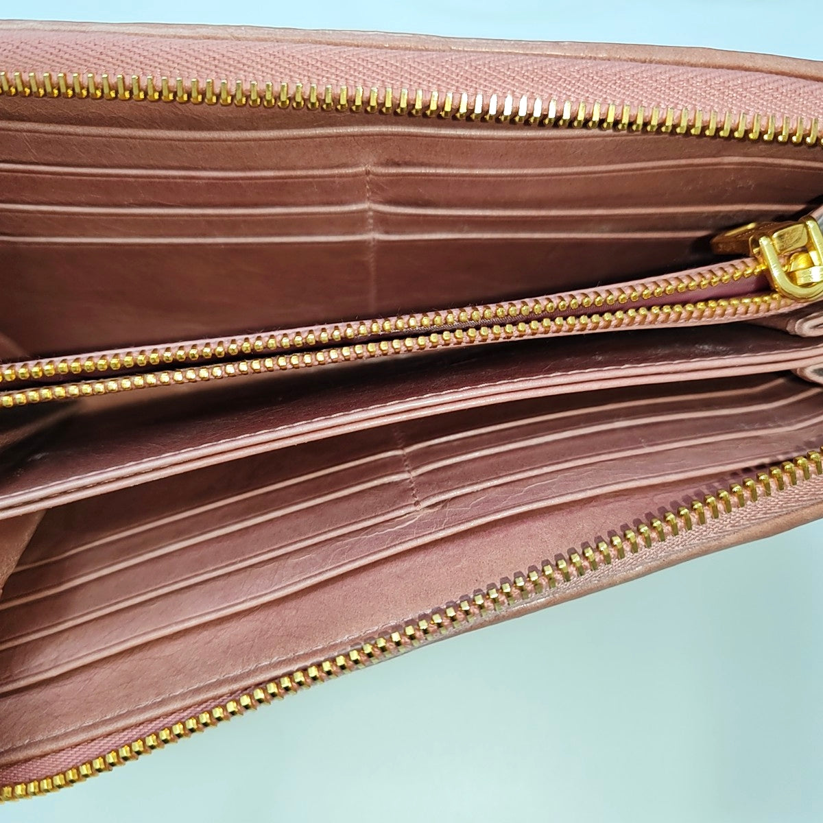 Quilted Lambskin Wallet Pink