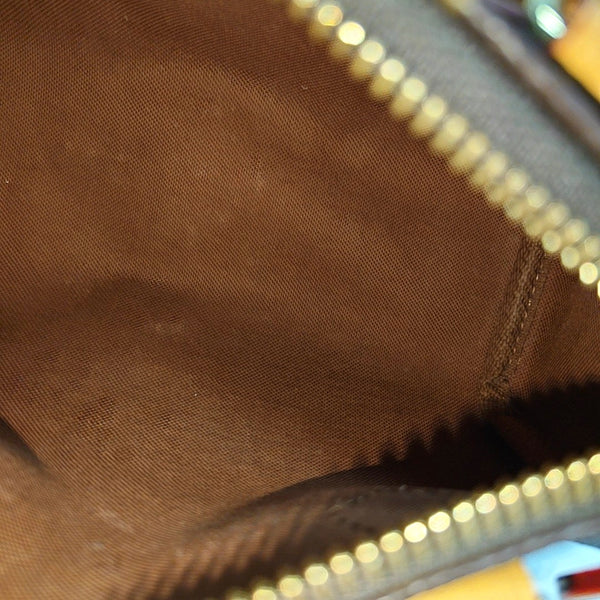 SPEEDY Nano Monogram Coated Canvas Brown