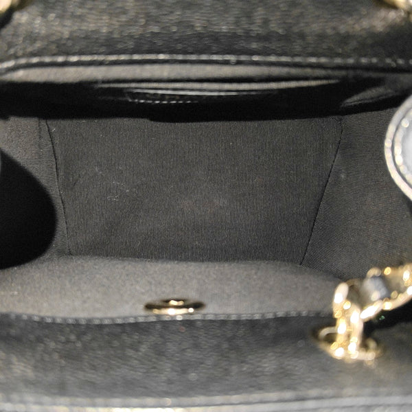 Small Quilted Grained Calfskin Black