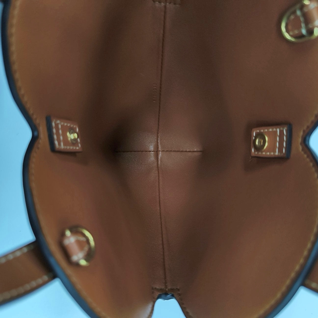 Coated Canvas Shoulder Bag Brown