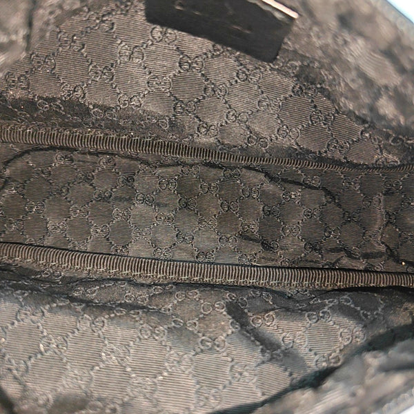 Denim Top Handle Bag Black
