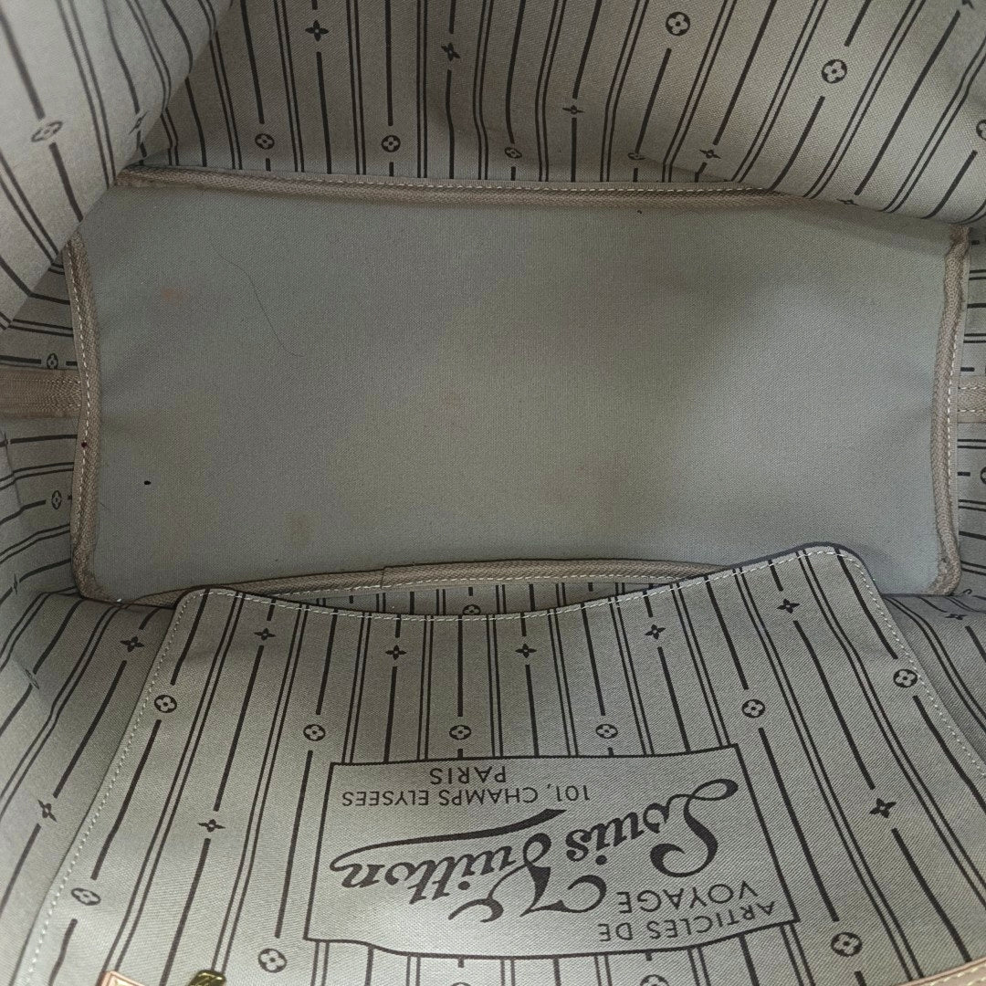 NEVERFULL GM Monogram Coated Canvas Brown