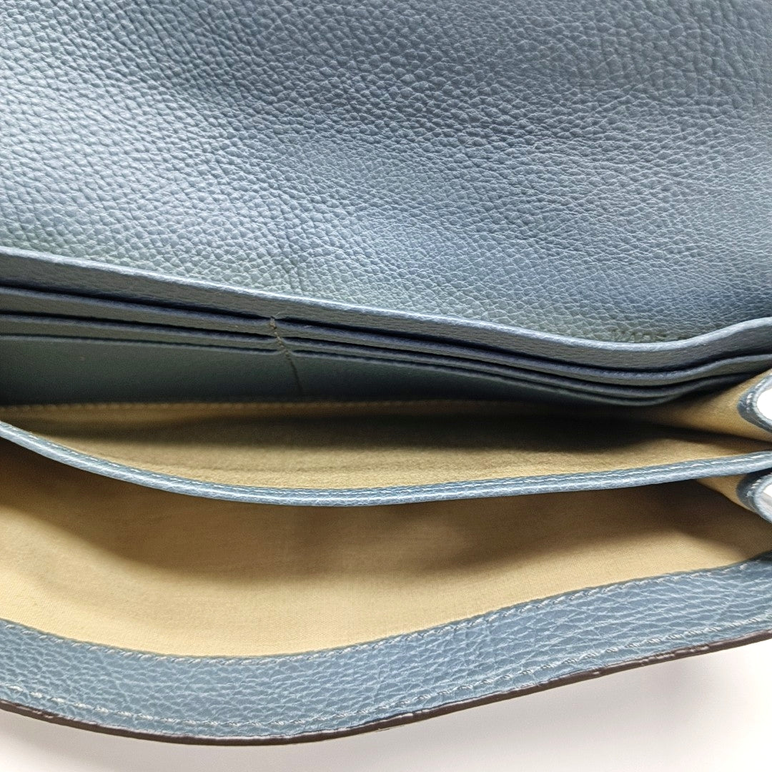 Elsie Calfskin Blue Wallet