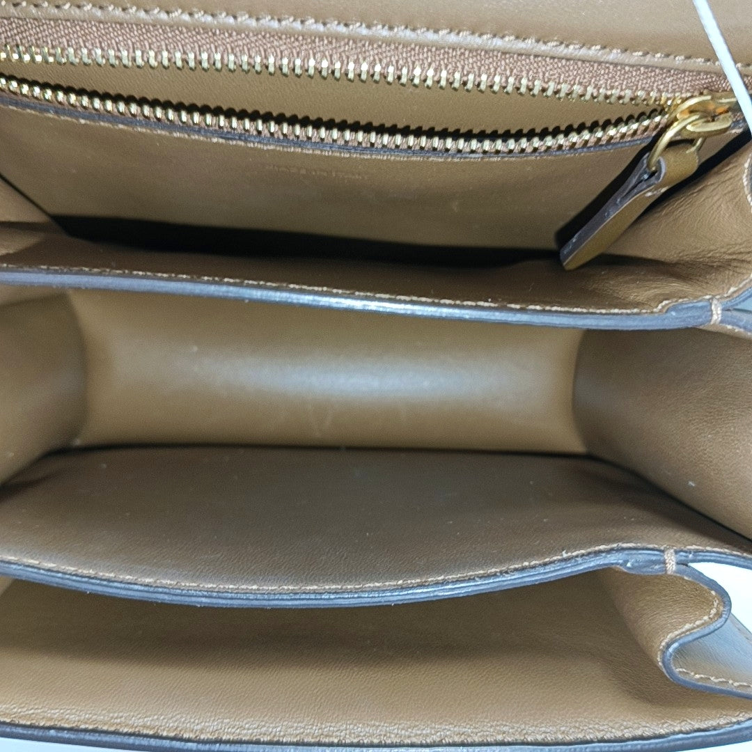 CLASSIC BOX Mini Calfskin Brown