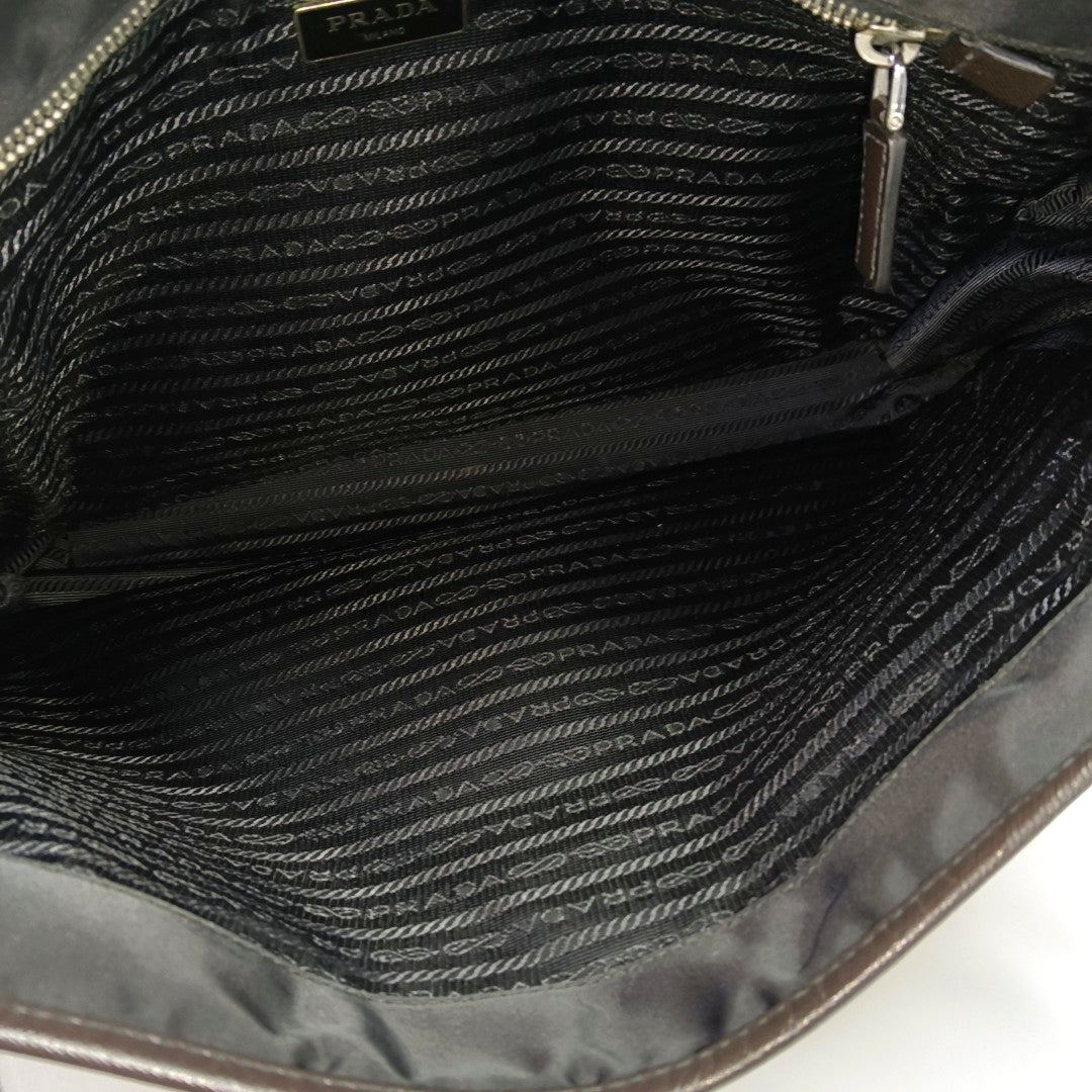 Nylon Shoulder Bag Black