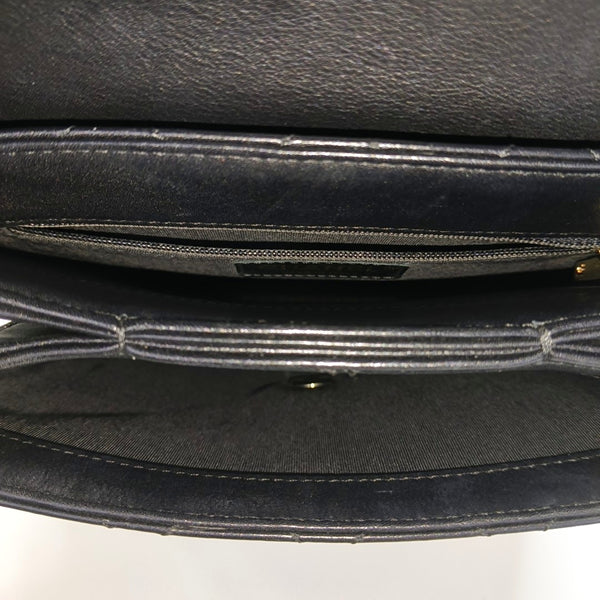 Quilted Calfskin Shoulder Bag Black
