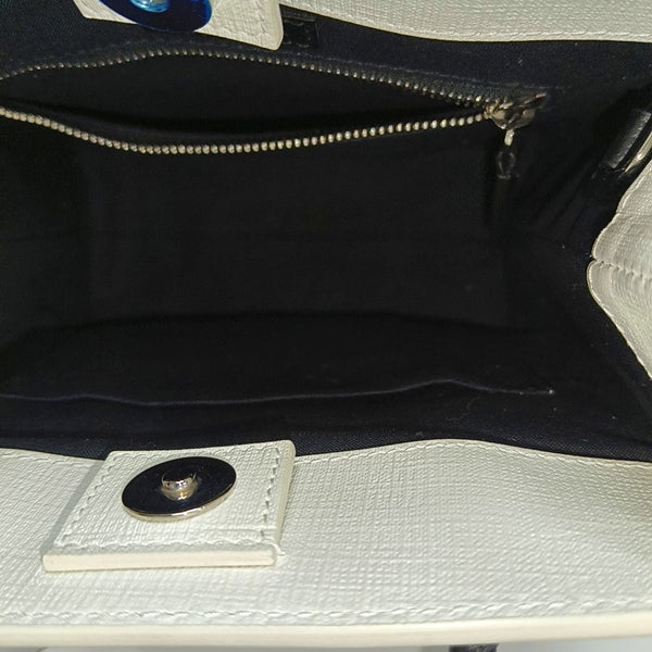 Shopping Bag Super Mini Calfskin White