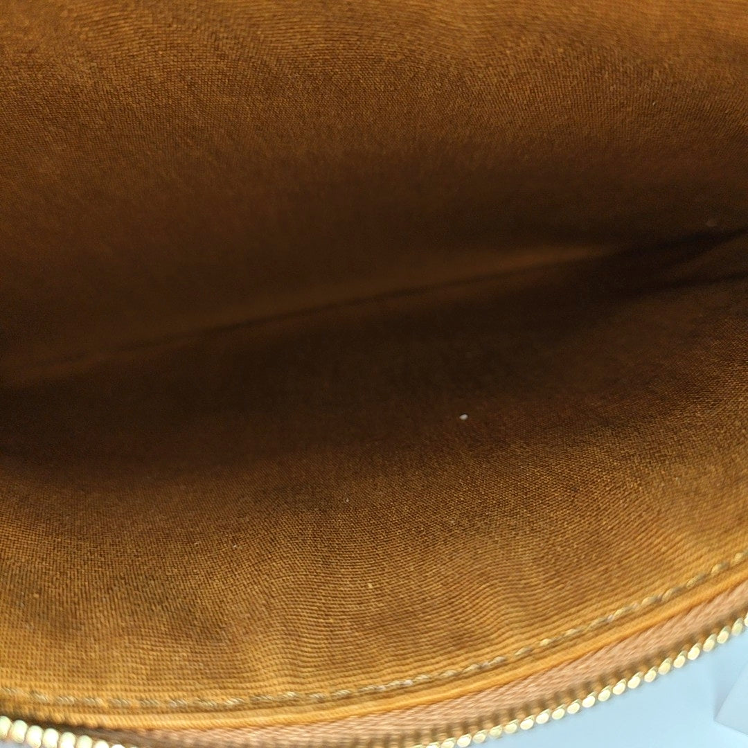 TRIOMPHE Small Coated Canvas Brown