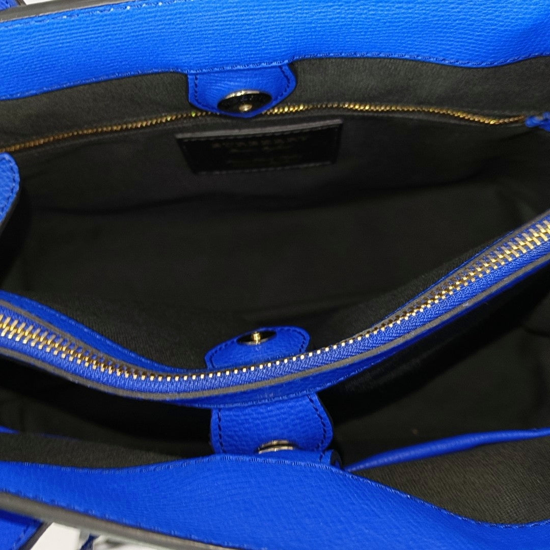 The Banner Medium Calfskin Blue