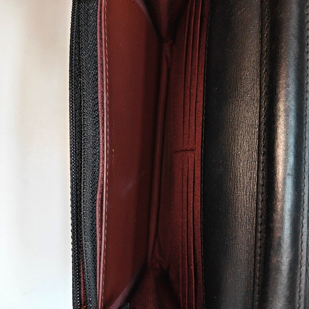 2.55 WOC Quilted Calfskin Black