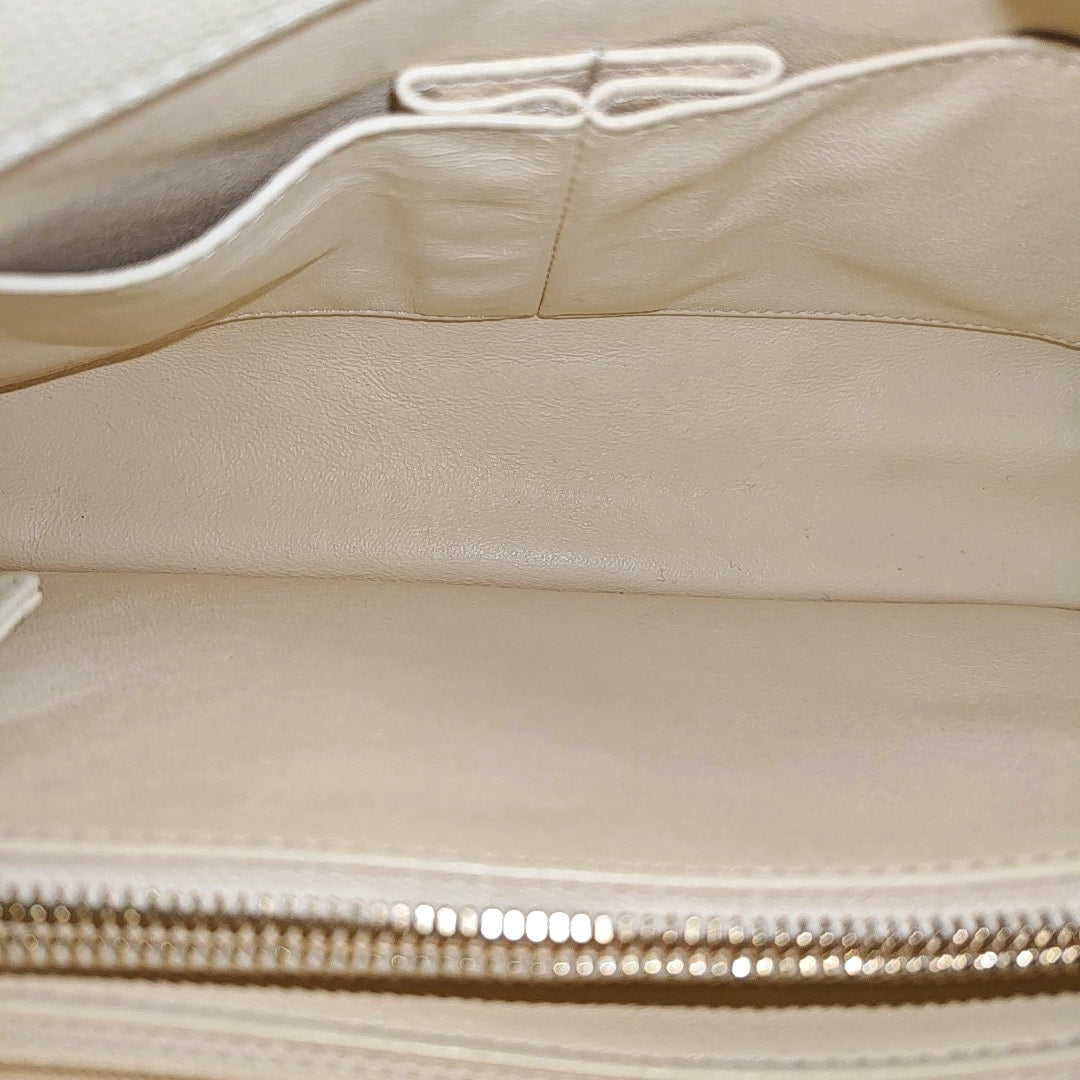 COCO HANDLE Medium Quilted Grained Calfskin Beige