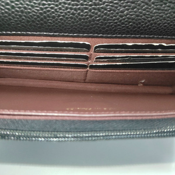 WOC Quilted Grained Calfskin Black