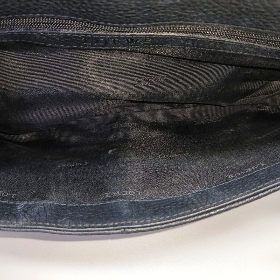 Calfskin Top Handle Bag Black