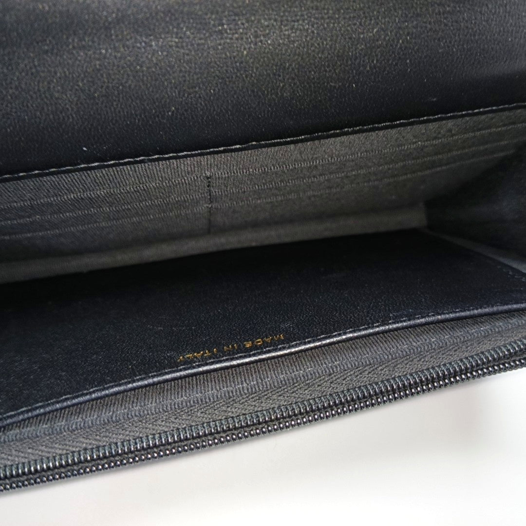 WOC Quilted Lambskin Black
